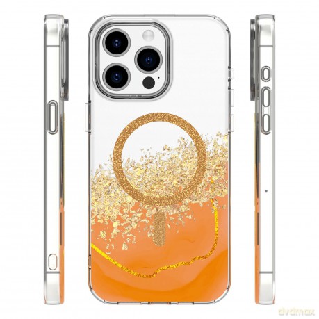 Nakładka Epoxy Mag do iPhone 15 Pro 6,1" pomarańczowa