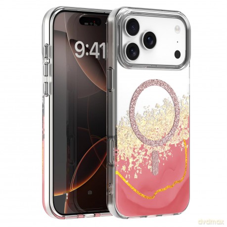 Nakładka Epoxy Mag do iPhone 17 Pro 6,3'' różowa