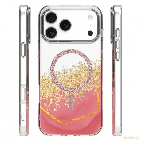 Nakładka Epoxy Mag do iPhone 17 Pro 6,3'' różowa