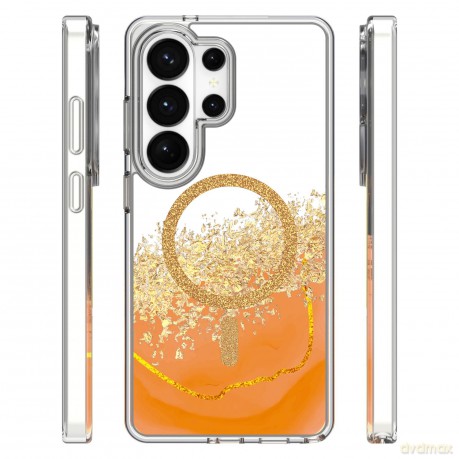 Nakładka Epoxy Mag do Samsung Galaxy S25 Ultra pomarańczowa