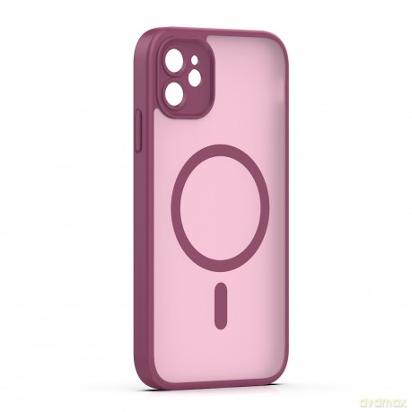 Nakładka Mag Matt do iPhone 11 bordowa camera protection