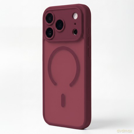 Nakładka Mag Matt do iPhone 11 bordowa camera protection