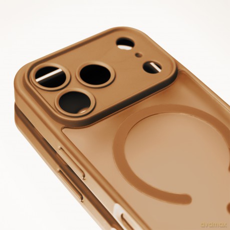 Nakładka Mag Matt do iPhone 11 brązowa camera protection