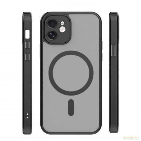 Nakładka Mag Matt do iPhone 12 6,1" czarna camera protection