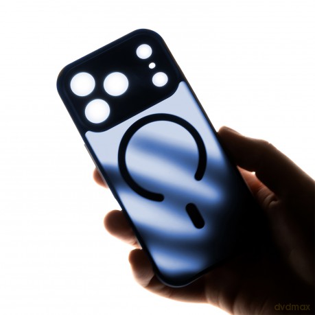 Nakładka Mag Matt do iPhone 14 6,1" ciemnoniebieska camera protection
