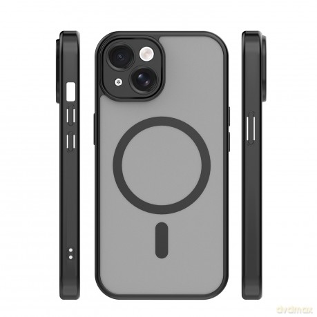 Nakładka Mag Matt do iPhone 14 6,1" czarna camera protection
