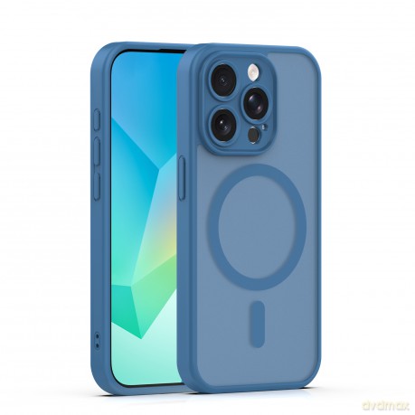 Nakładka Mag Matt do iPhone 14 Pro 6,1" ciemnoniebieska camera protection