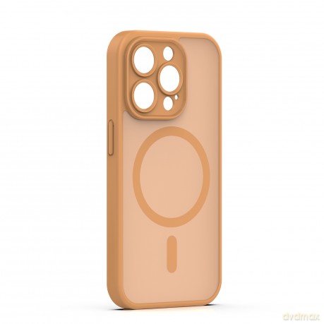 Nakładka Mag Matt do iPhone 15 Pro 6,1" brązowa camera protection