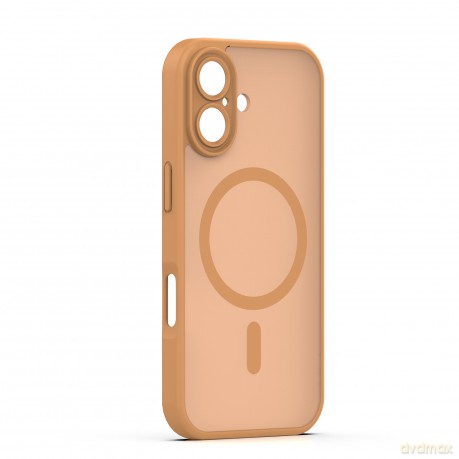 Nakładka Mag Matt do iPhone 16 6,1" brązowa camera protection