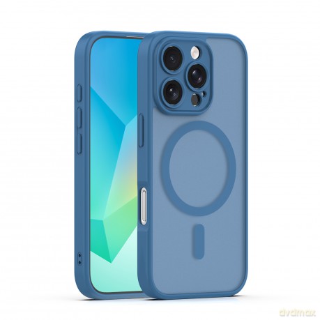 Nakładka Mag Matt do iPhone 16 Pro 6,3" ciemnoniebieska camera protection
