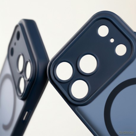 Nakładka Mag Matt do iPhone 16 Pro 6,3" ciemnoniebieska camera protection