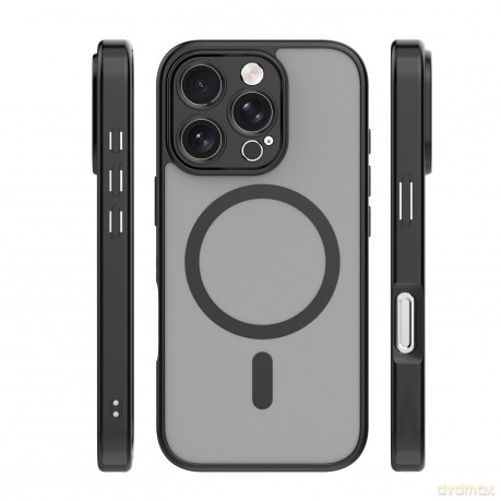 Nakładka Mag Matt do iPhone 16 Pro Max 6,9" czarna camera protection
