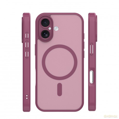Nakładka Mag Matt do iPhone 17 6,3'' bordowa camera protection