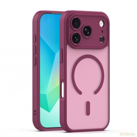 Nakładka Mag Matt do iPhone 17 Pro Max 6,9'' bordowa