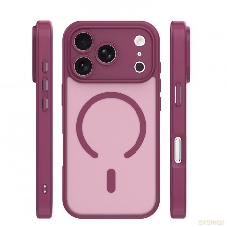 Nakładka Mag Matt do iPhone 17 Pro Max 6,9'' bordowa