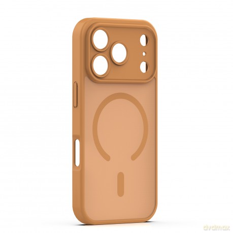 Nakładka Mag Matt do iPhone 17 Pro Max 6,9'' brązowa camera protection