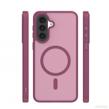 Nakładka Mag Matt do Samsung Galaxy A37 5G bordowa big hole