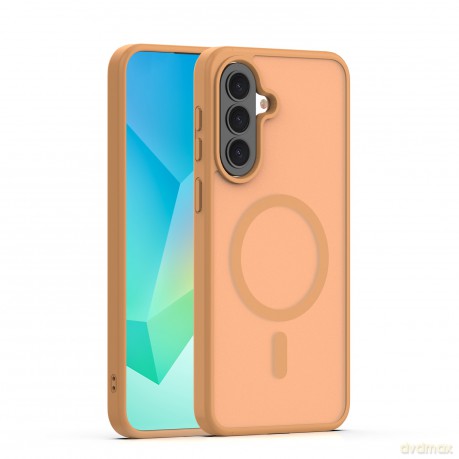 Nakładka Mag Matt do Samsung Galaxy A37 5G brązowa big hole