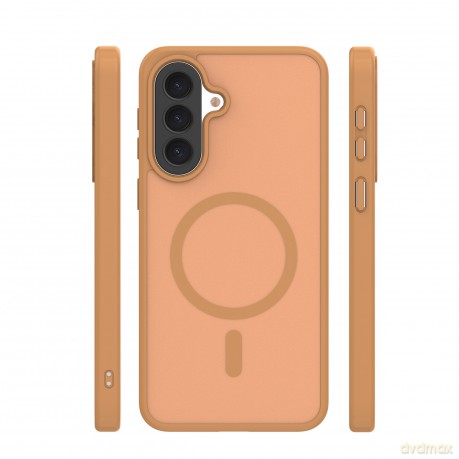 Nakładka Mag Matt do Samsung Galaxy A37 5G brązowa big hole