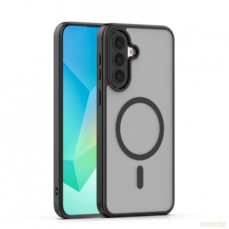 Nakładka Mag Matt do Samsung Galaxy A37 5G czarna big hole