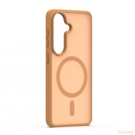 Nakładka Mag Matt do Samsung Galaxy S26 brązowa big hole