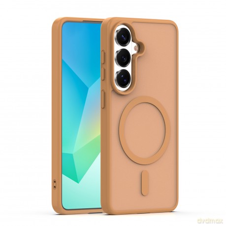 Nakładka Mag Matt do Samsung Galaxy S26 Plus brązowa big hole