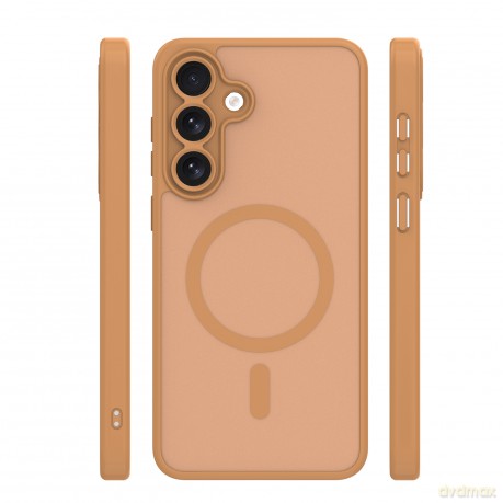 Nakładka Mag Matt do Samsung Galaxy S26 Plus brązowa big hole