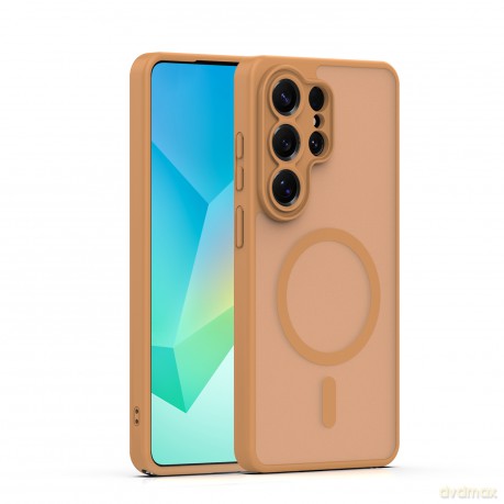 Nakładka Mag Matt do Samsung Galaxy S26 Ultra brązowa camera protection
