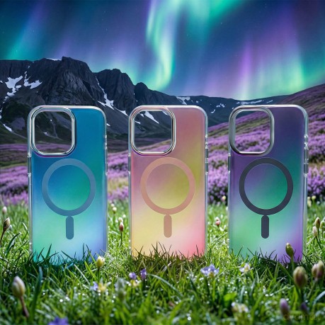 Nakładka Tecto Shield Aurora do iPhone 15 Pro Max 6,7" niebieska