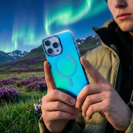 Nakładka Tecto Shield Aurora do iPhone 16 Pro 6,3" niebieska
