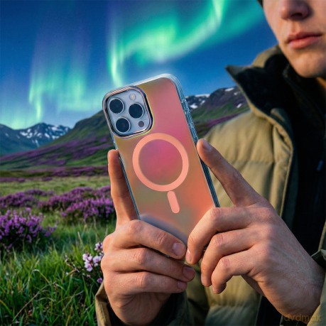 Nakładka Tecto Shield Aurora do iPhone 17 Pro Max 6,9" różowa