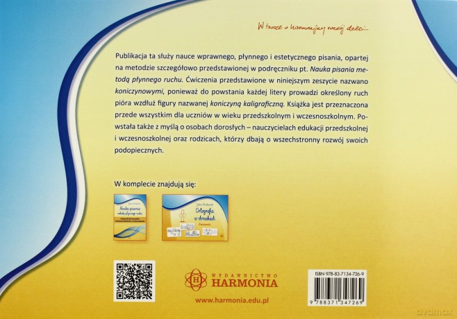 Nauka pisania metodą płynnego ruchu - ćwiczenia [KSIĄŻKA]