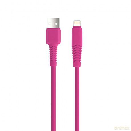 Setty kabel USB - Lightning 1,5 m 2,1A KSA-L-1.526 różowy