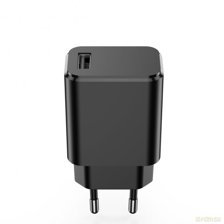 Setty ładowarka sieciowa 1x USB 3A czarna + kabel USB-C 1,0 m