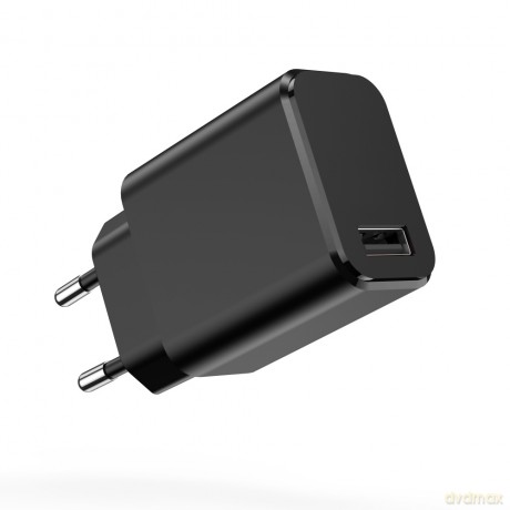 Setty ładowarka sieciowa 1x USB 3A czarna + kabel USB-C 1,0 m