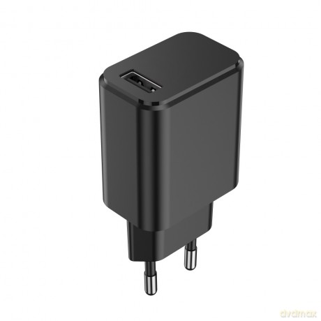Setty ładowarka sieciowa 1x USB 3A czarna + kabel USB-C 1,0 m