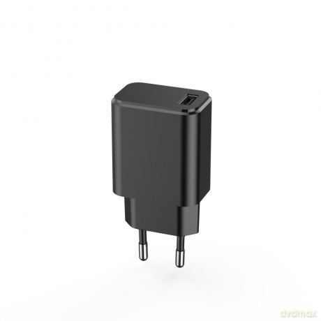 Setty ładowarka sieciowa 1x USB 3A czarna + kabel USB-C 1,0 m