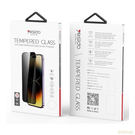 Yesido Szkło Privacy iPhone 14 TG02