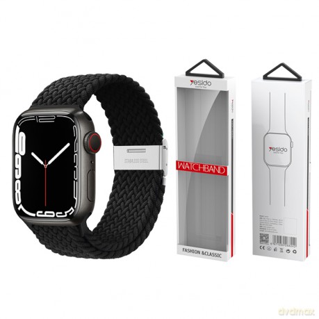 Yesido WB23 Pleciony Pasek Apple Watch 38/40/41 BLACK/CZARNY