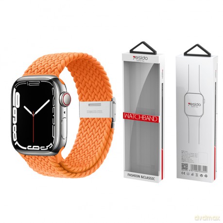 Yesido WB23 Pleciony Pasek Apple Watch 38/40/41 ORANGE/POMARAŃCZOWY