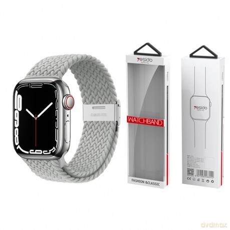 Yesido WB23 Pleciony Pasek Apple Watch 38/40/41 SILVER/SREBRNY