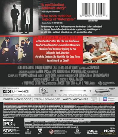All the President's Men (Wszyscy ludzie prezydenta) [Blu-Ray 4K]