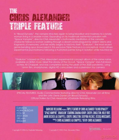 Chris Alexander Triple Feature (Bloody Dynasty - Space Vampire - Drakulon) [Blu-Ray]