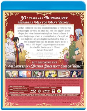 From Bureaucrat to Villainess: Dad's Been Reincarnated! Complete Collection [Blu-Ray]