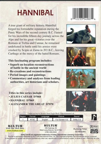 Great Generals Of The Ancient World: Hannibal [DVD]