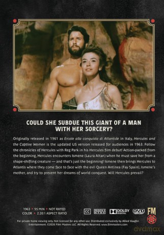 Hercules and the Captive Women (1961)| Newly Restored Archive Collection [DVD]