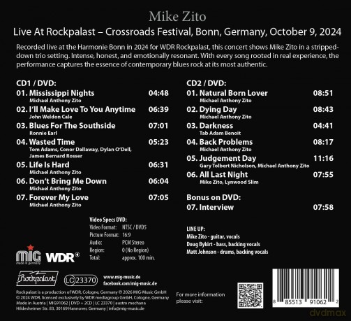 Live At Rockpalast 2024 [Blu-Ray]