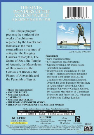 Lost Treasures Of The Ancient World: The Seven Wonders Of The Ancient World [DVD]