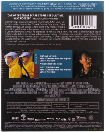Outbreak (Epidemia) [Blu-Ray 4K]+[Blu-Ray]