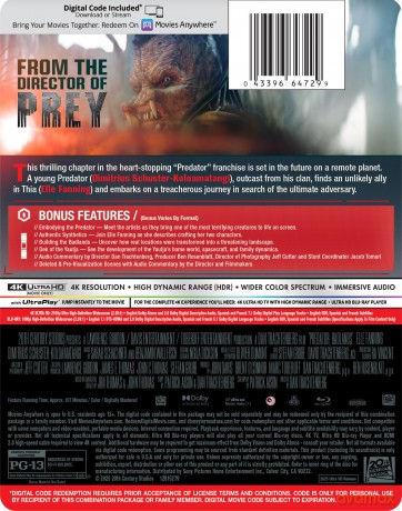 Predator: Badlands (Predator: Strefa zagrożenia) (steelbook) [Blu-Ray 4K]+[Blu-Ray]